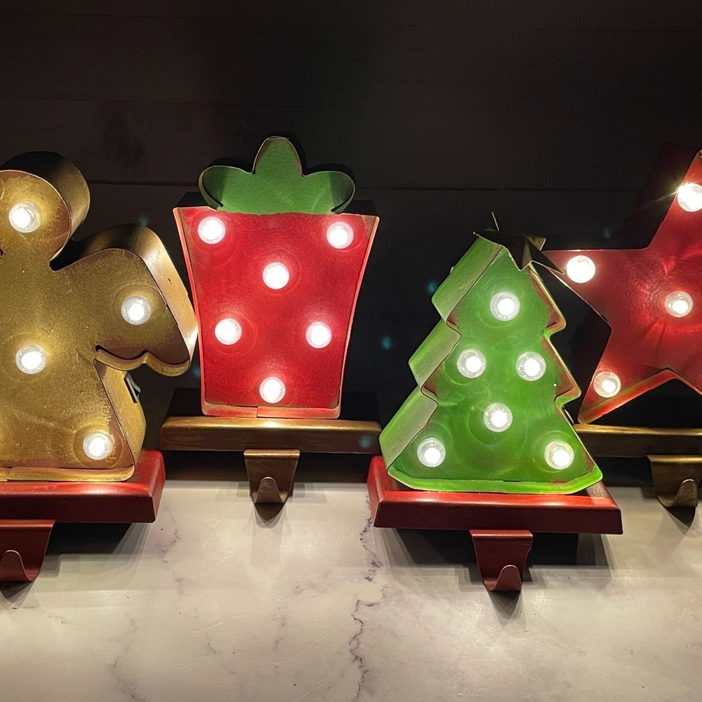 7-1/2” Marquee LED Stocking Holder Bundle